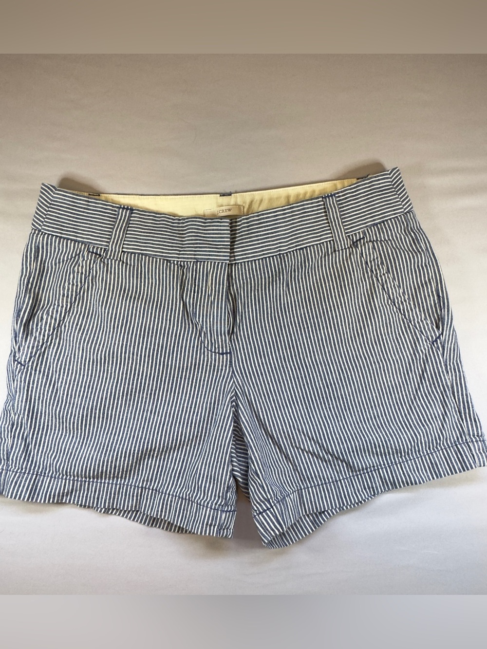 J. Crew Navy & White Striped Shorts